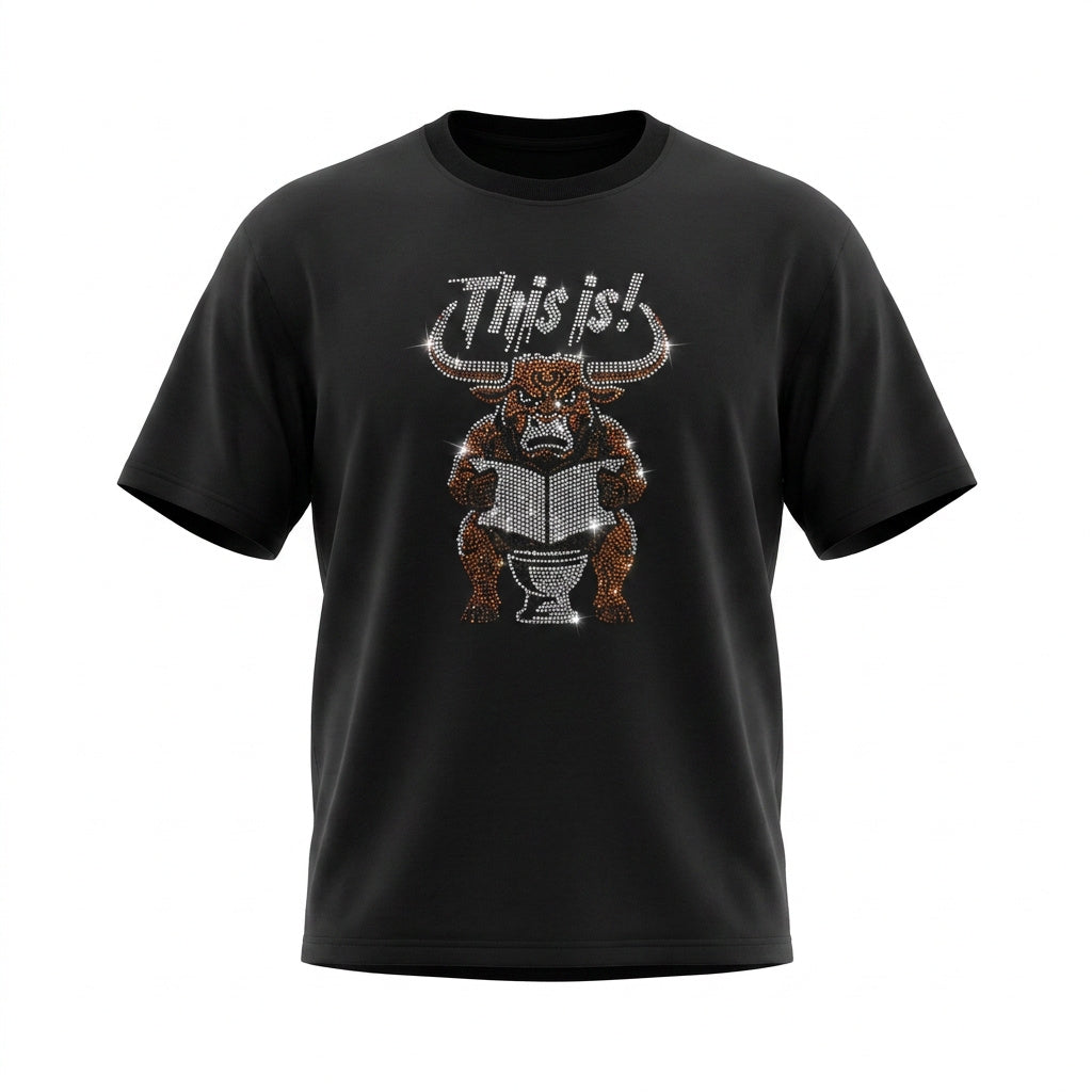 Rhinestone Bull Tee